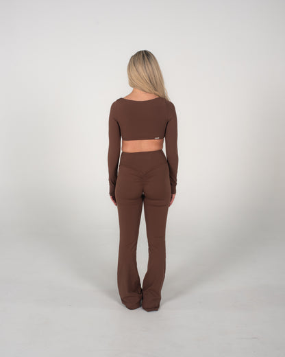 COMFORT FLARE SCRUNCH - BROWN