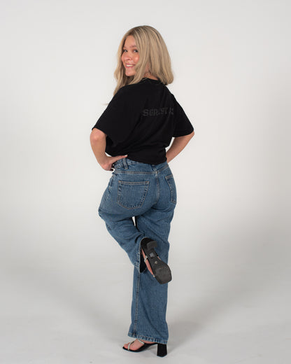 UNISEX PUMP TEE - JET BLACK