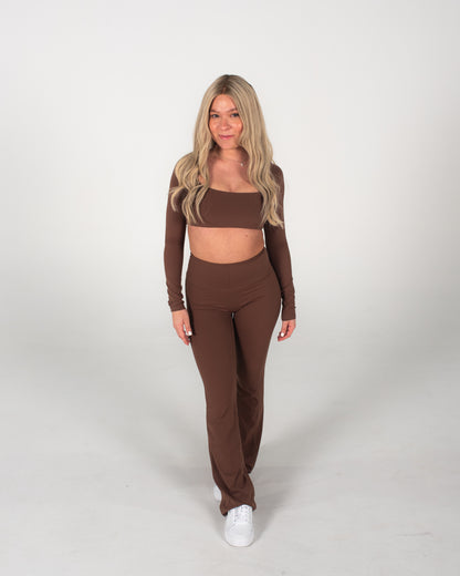 COMFORT FLARE SCRUNCH - BROWN