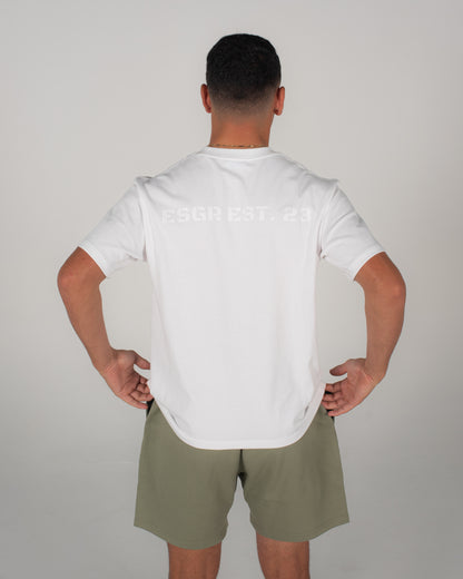 UNISEX PUMP TEE - WHITE