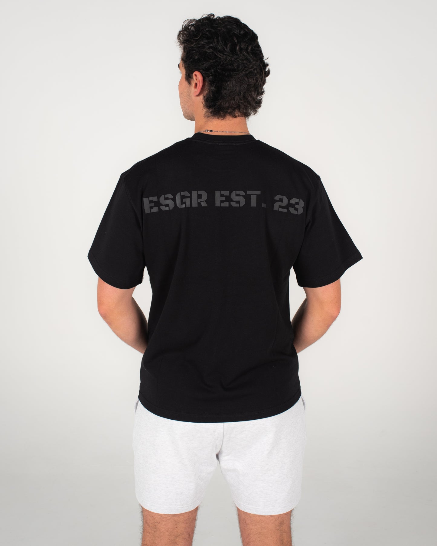 MENS PUMP TEE - JET BLACK