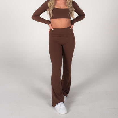 COMFORT FLARE SCRUNCH - BROWN